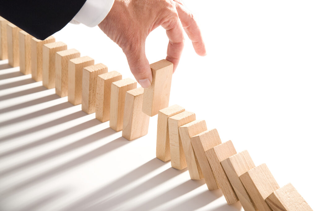 Risk management digital illustration