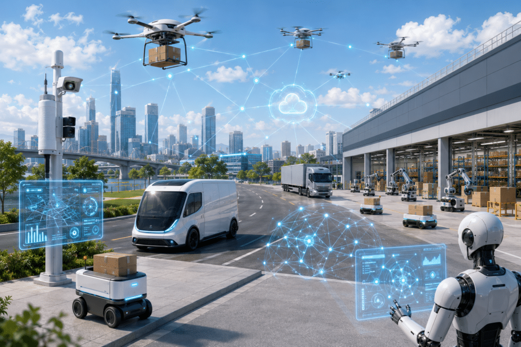 Ecosystem of drones working together