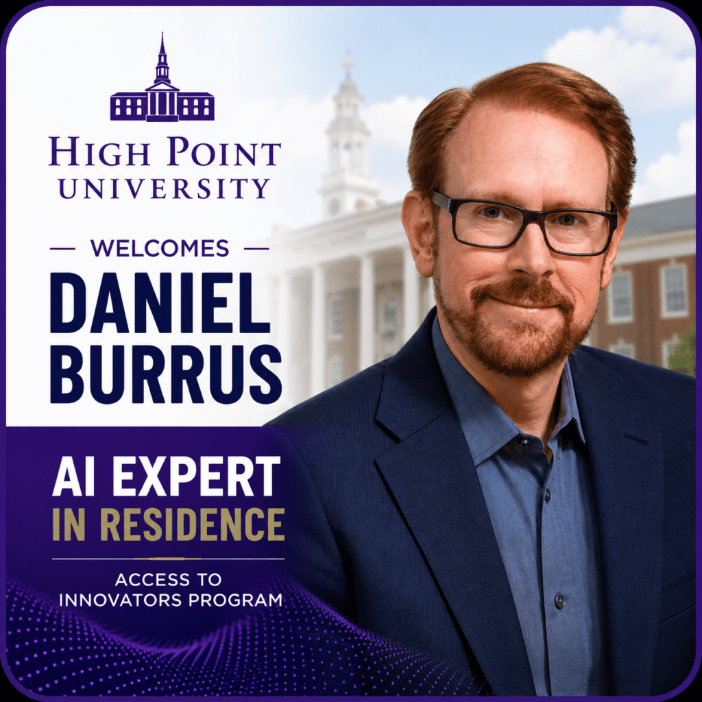 Daniel Burrus named AI Expert in Residence at High Point University