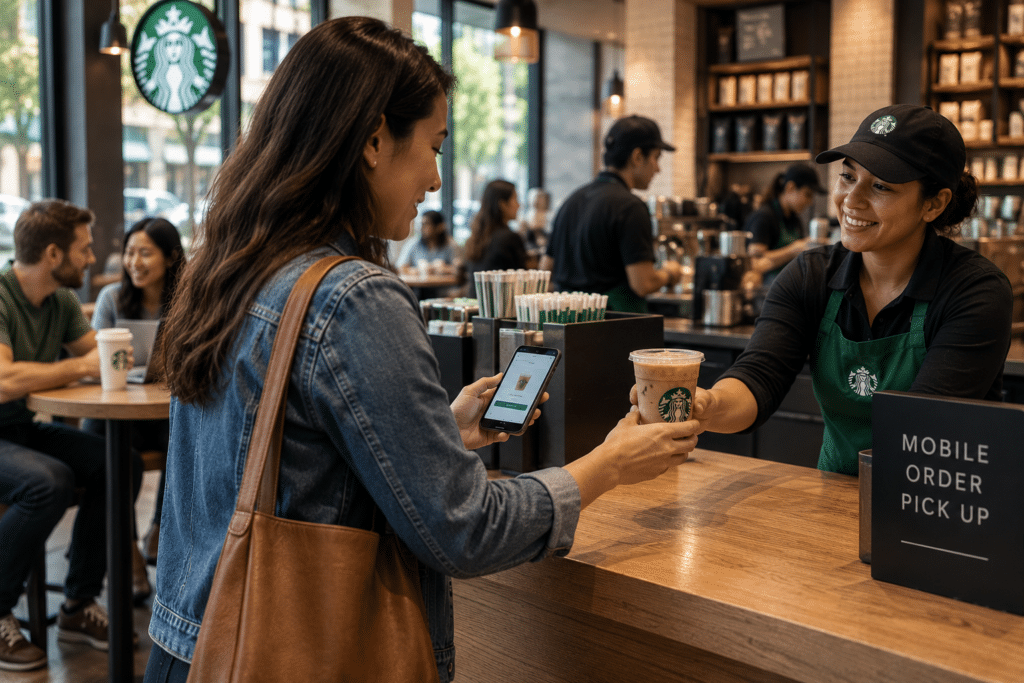 Starbucks connects its mobile app in-store